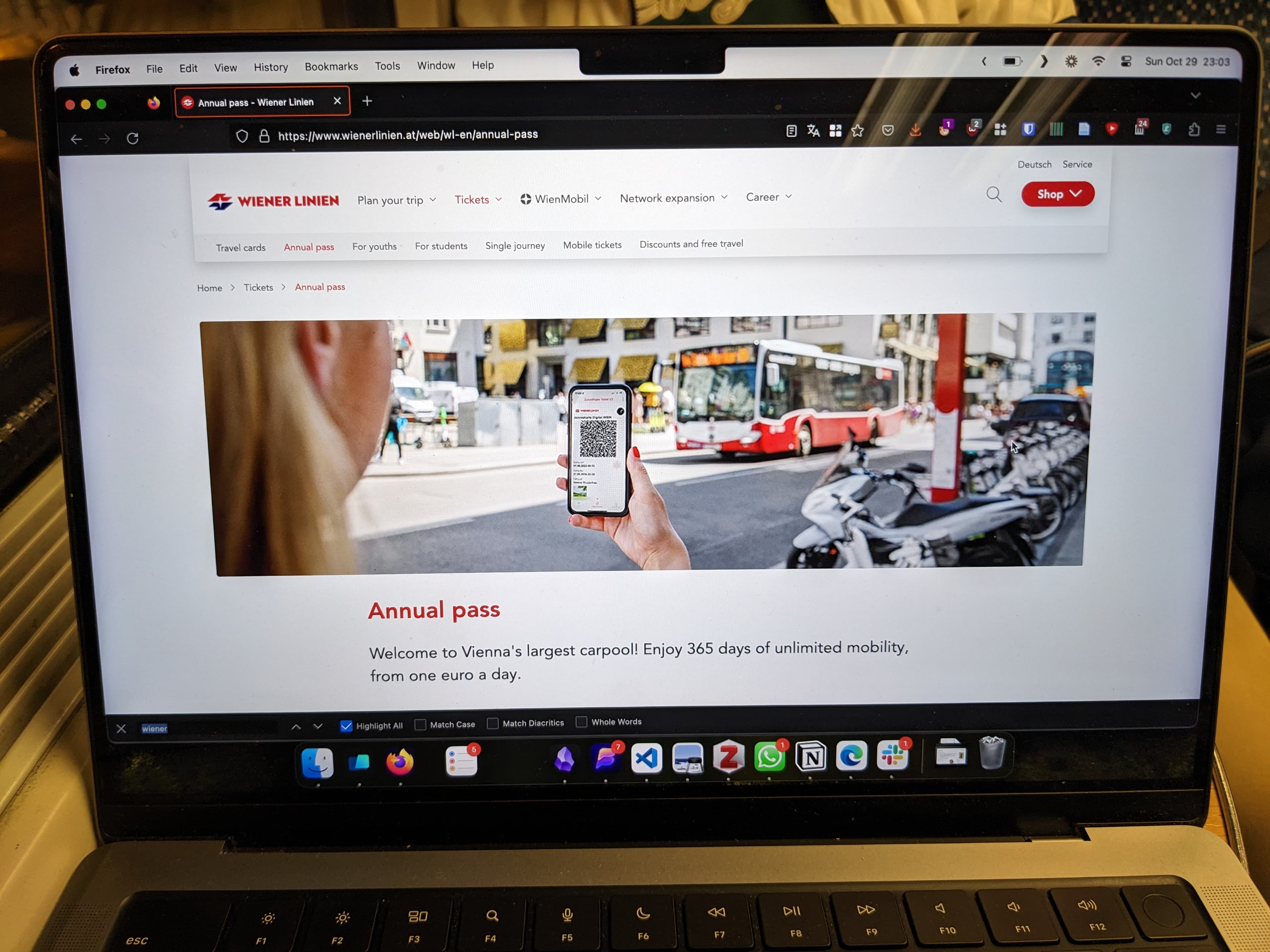 Cancelling Vienna's Annual Pass Early
