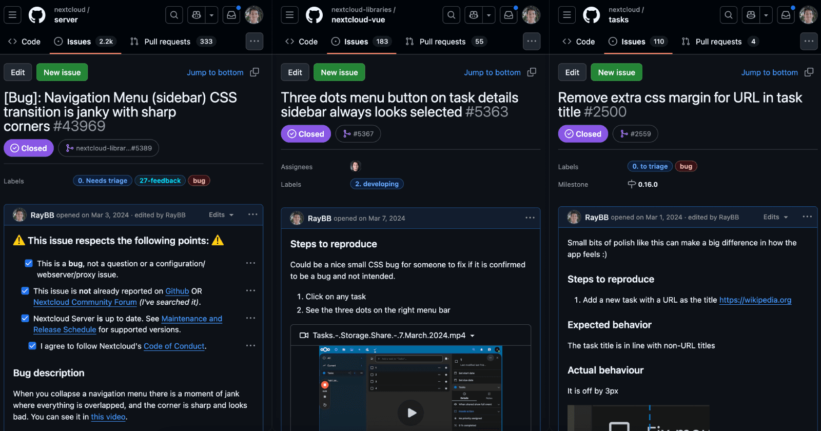 Polishing Nextcloud Tasks
